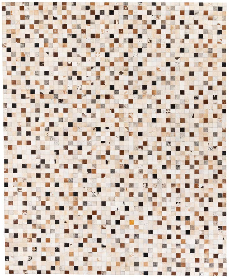 Detail image of 8' x 9' 9 Cowhide Stocks Rug