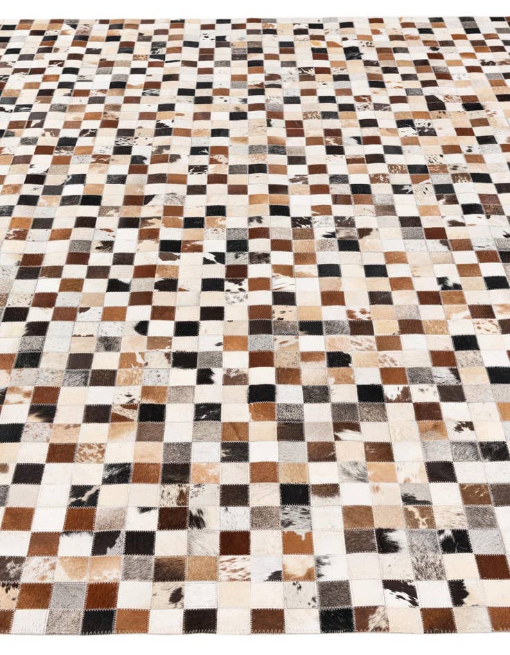 Detail image of 8' 1 x 10' Cowhide Stocks Rug