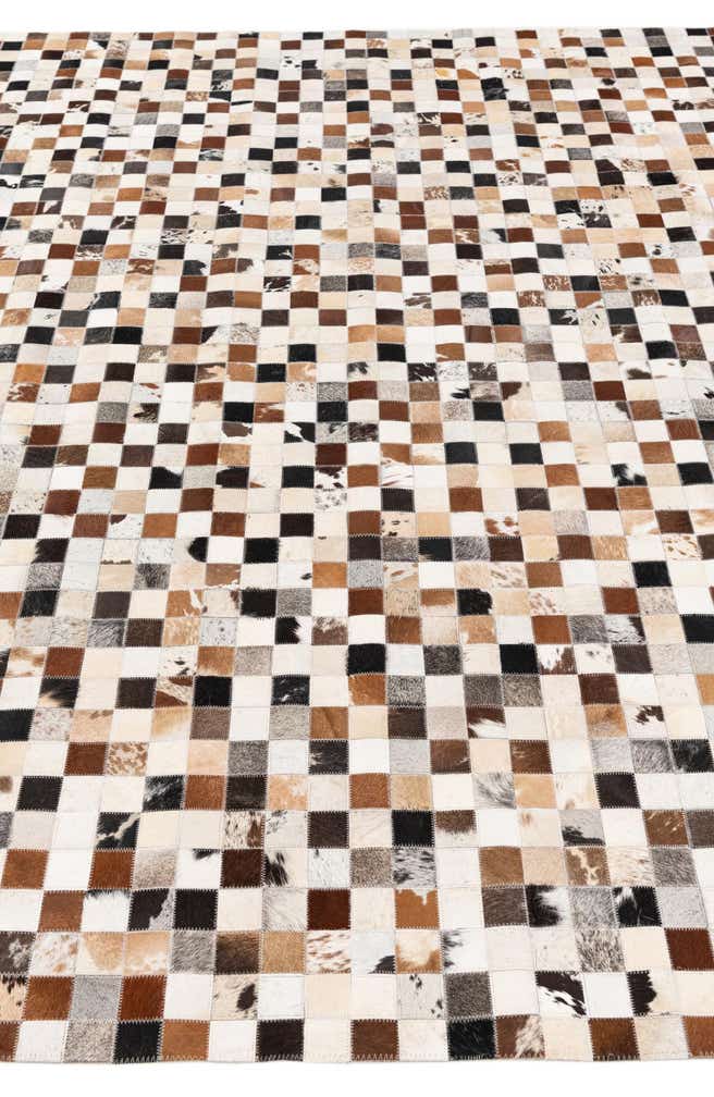 8' 1 x 10' Cowhide Stocks Rug