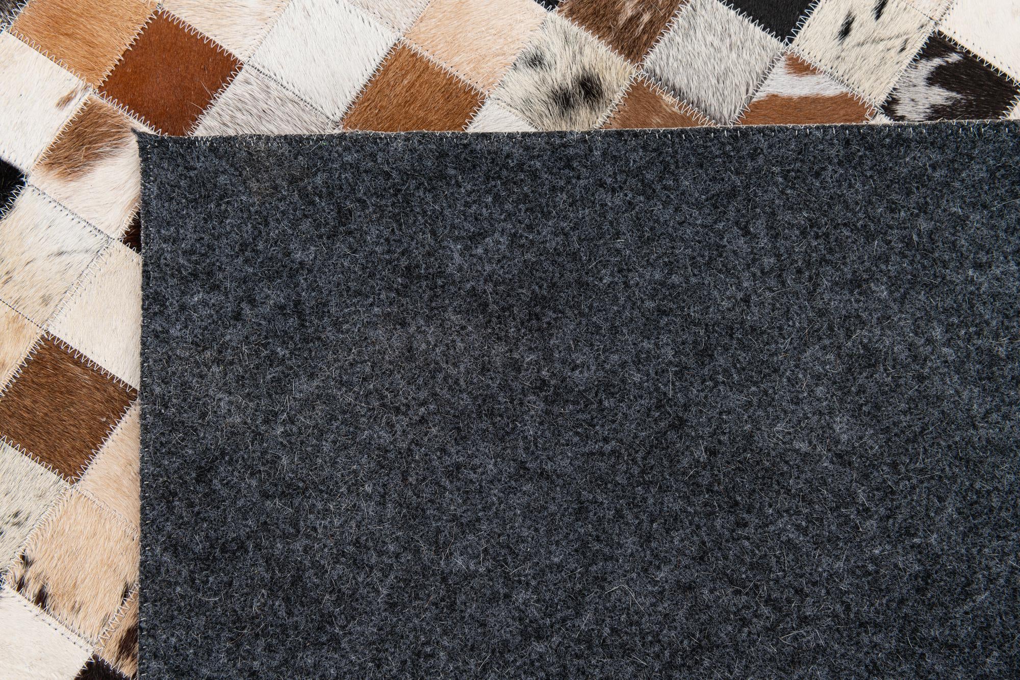 8' 1 x 10' Cowhide Stocks Rug