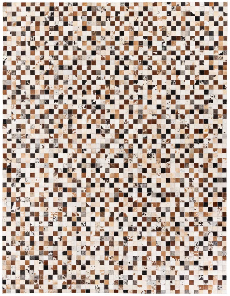 Detail image of 8' 1 x 10' Cowhide Stocks Rug