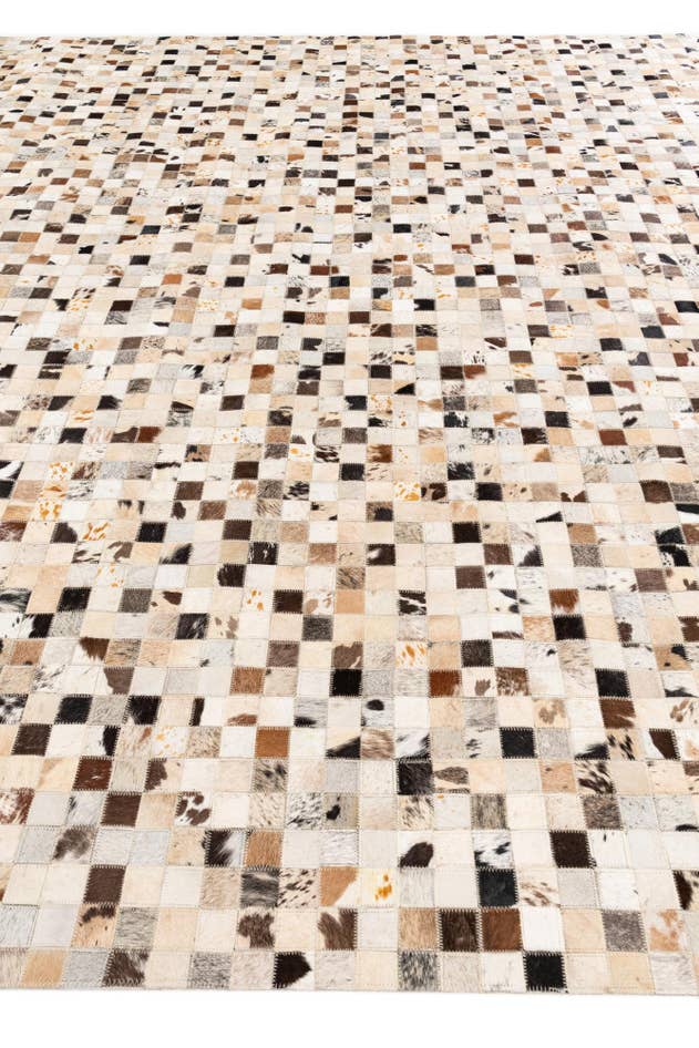 Detail image of 8' x 9' 11 Cowhide Stocks Rug