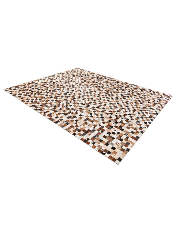 7' 11 x 9' 9 Cowhide Stocks Rug