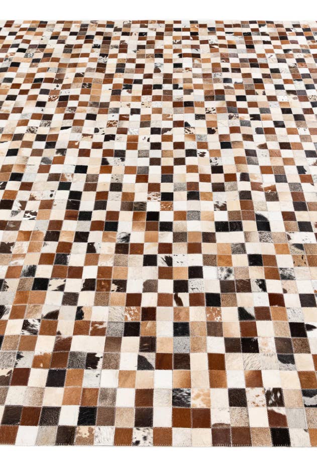Detail image of 7' 11 x 9' 9 Cowhide Stocks Rug