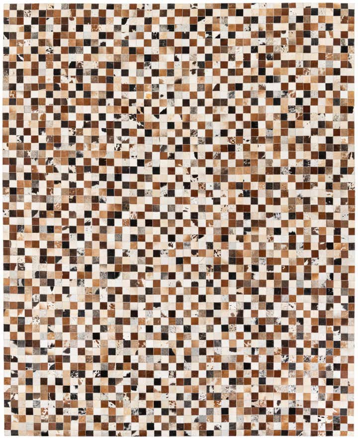 7' 11 x 9' 9 Cowhide Stocks Rug