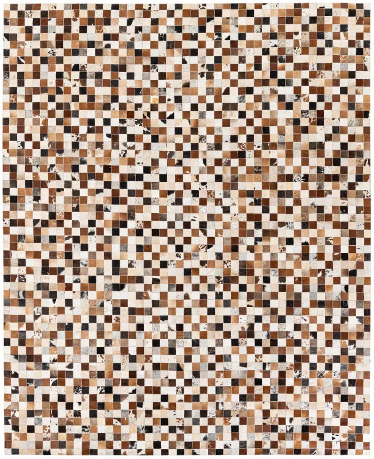 Detail image of 7' 11 x 9' 9 Cowhide Stocks Rug