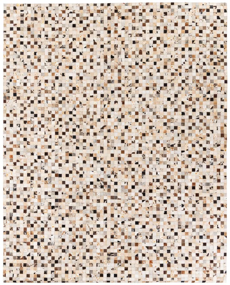 Detail image of 8' x 10' Cowhide Stocks Rug
