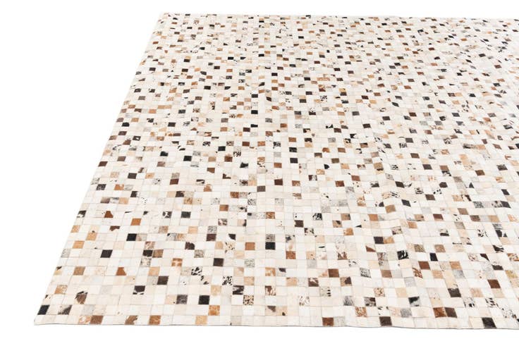 Detail image of 8' x 9' 10 Cowhide Stocks Rug