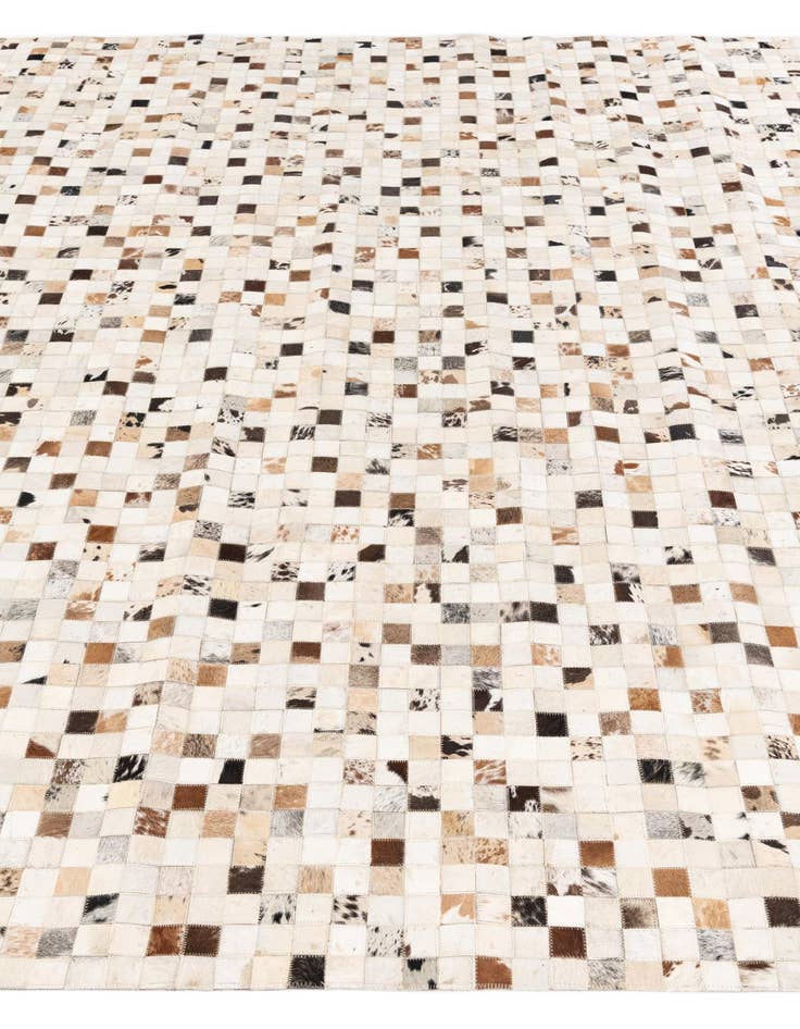 Detail image of 8' x 9' 10 Cowhide Stocks Rug