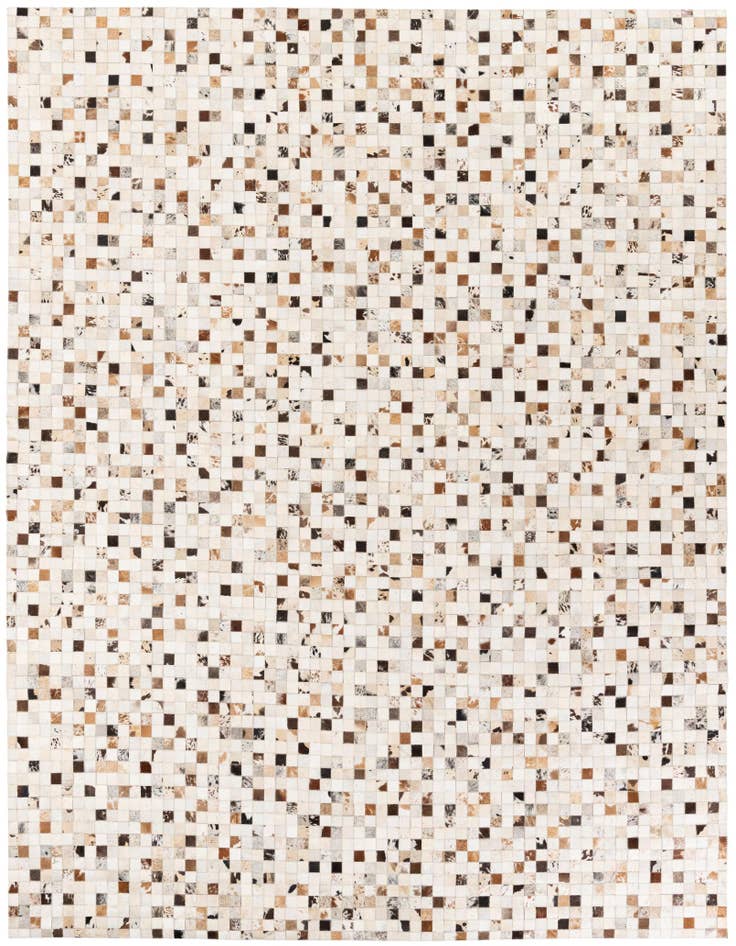 Detail image of 8' x 9' 10 Cowhide Stocks Rug
