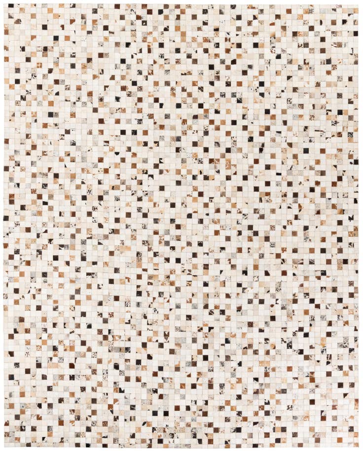 Detail image of 8' x 9' 10 Cowhide Stocks Rug