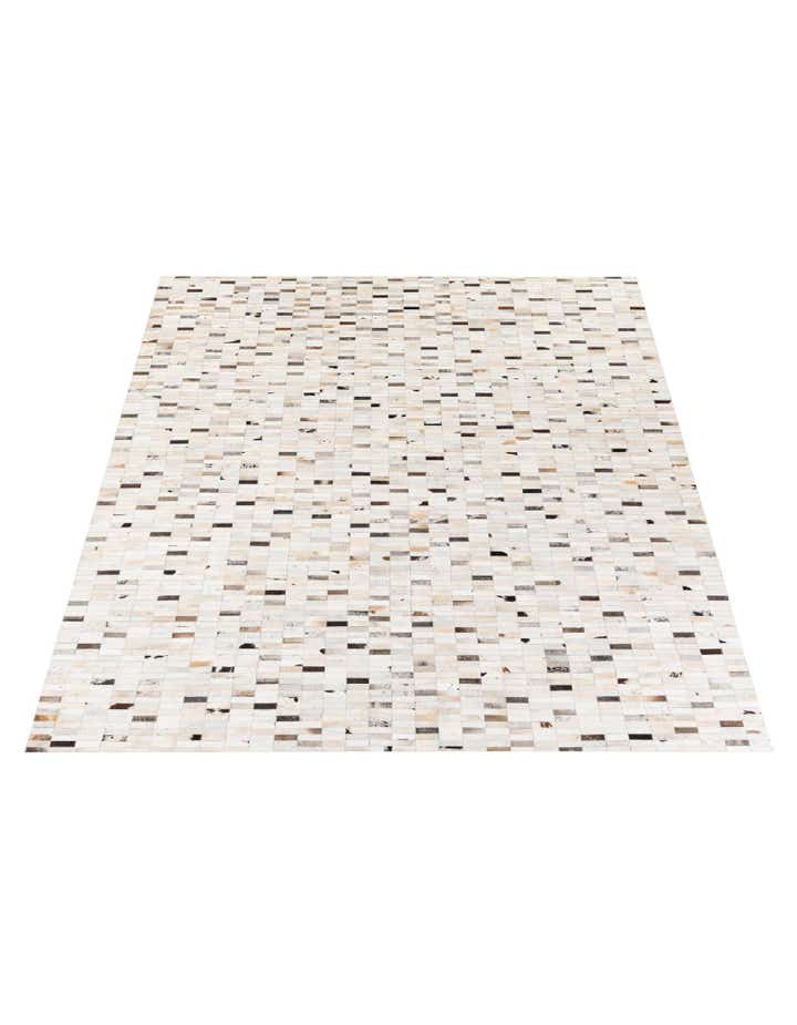 7' 11 x 9' 9 Cowhide Stocks Rug