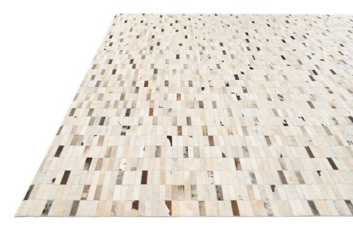 7' 11 x 9' 9 Cowhide Stocks Rug