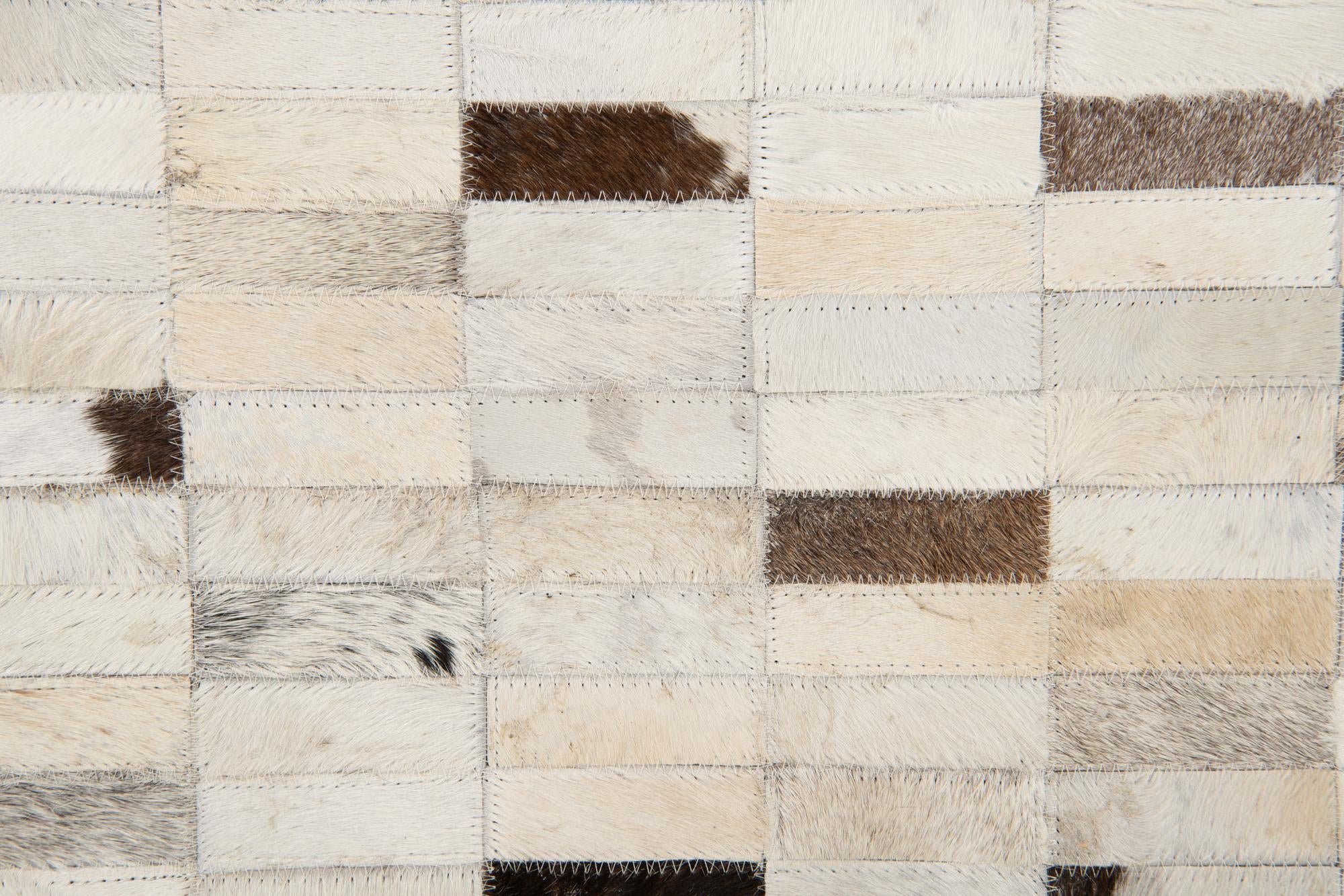 7' 11 x 9' 9 Cowhide Stocks Rug