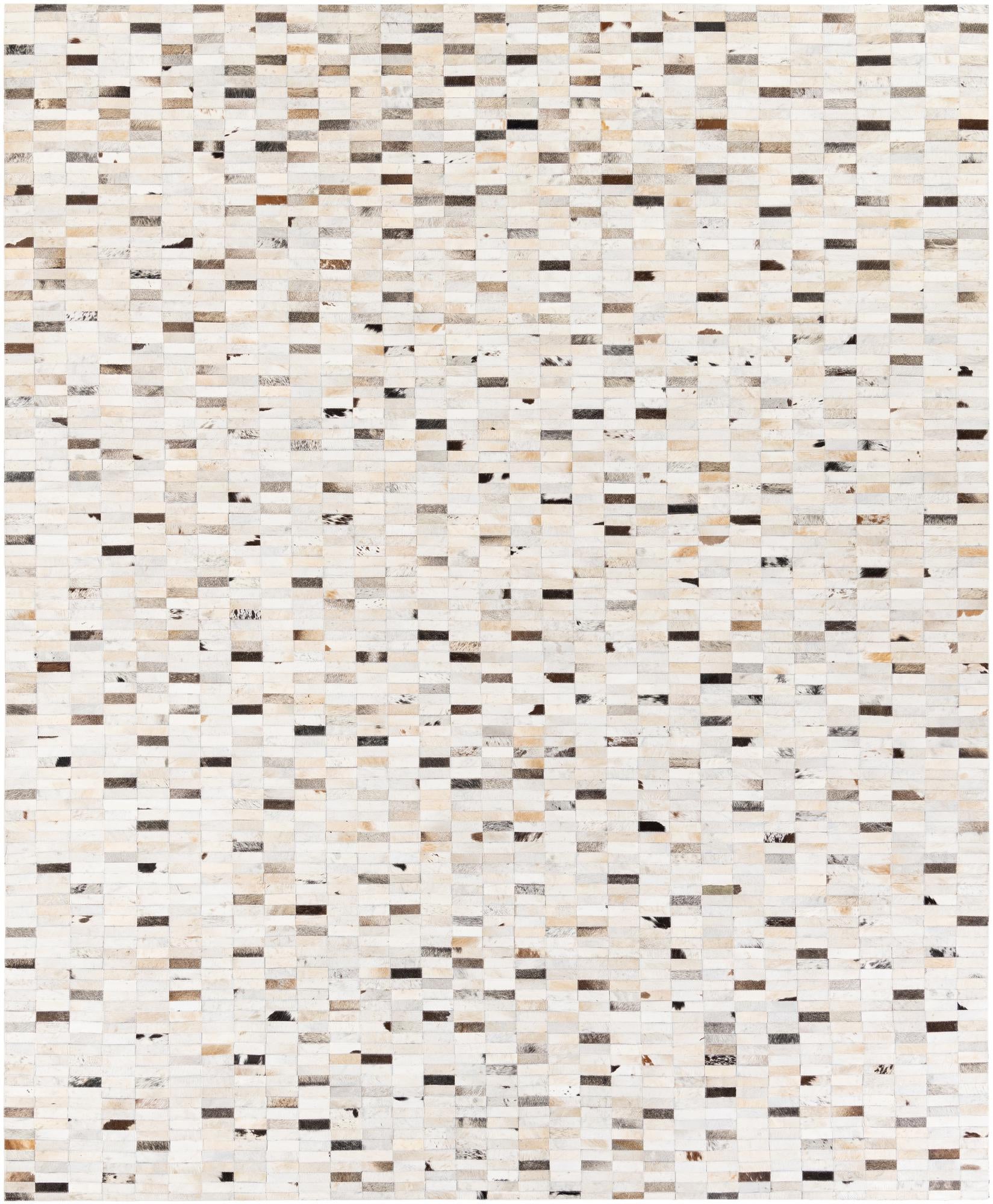 7' 11 x 9' 9 Cowhide Stocks Rug