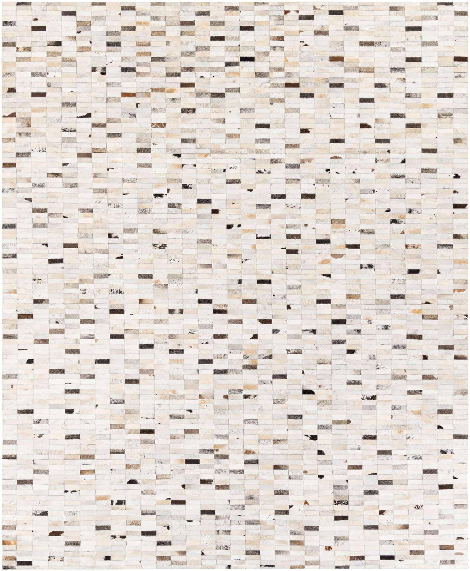 7' 11 x 9' 9 Cowhide Stocks Rug