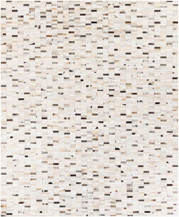 7' 11 x 9' 9 Cowhide Stocks Rug