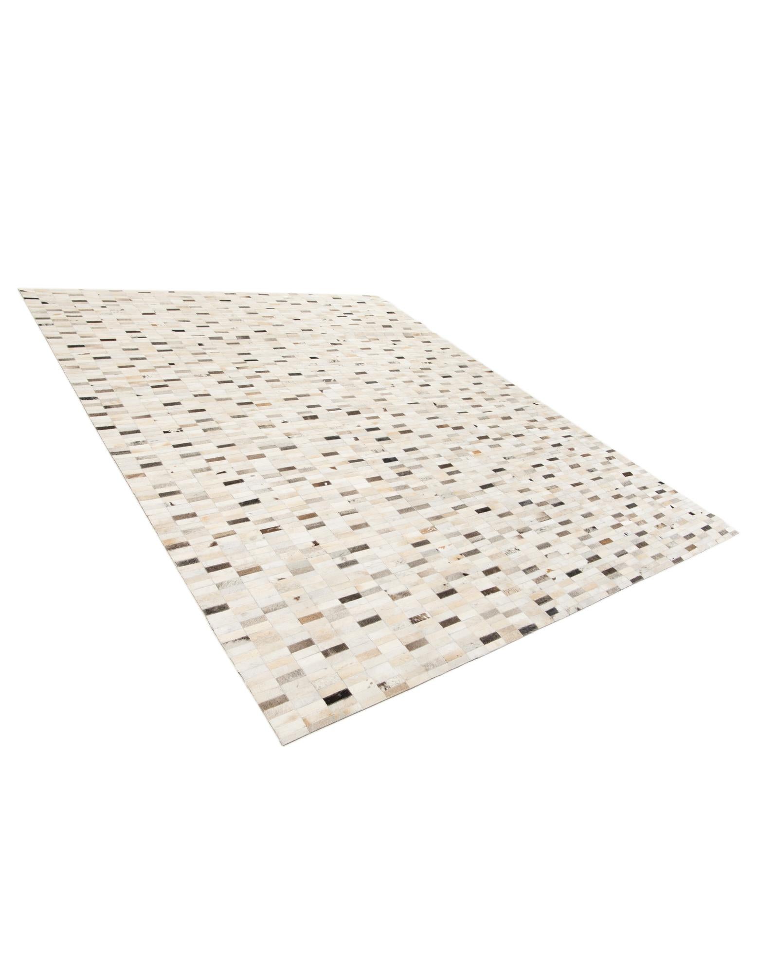 7' 11 x 9' 9 Cowhide Stocks Rug