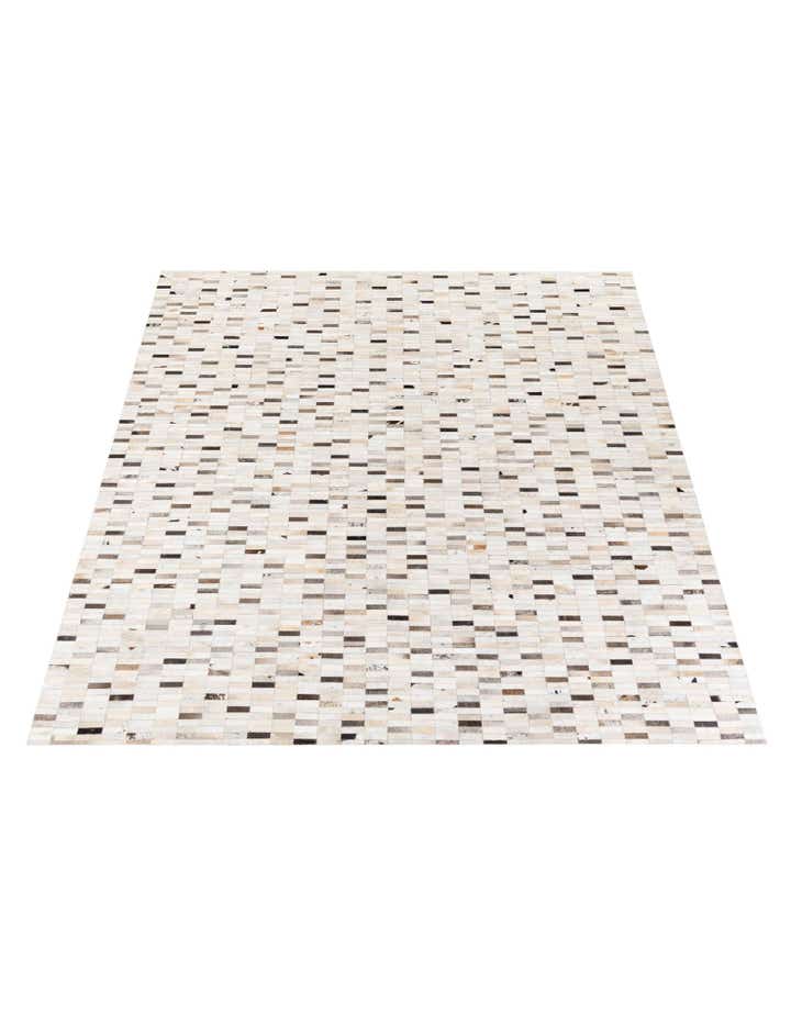 7' 11 x 9' 9 Cowhide Stocks Rug