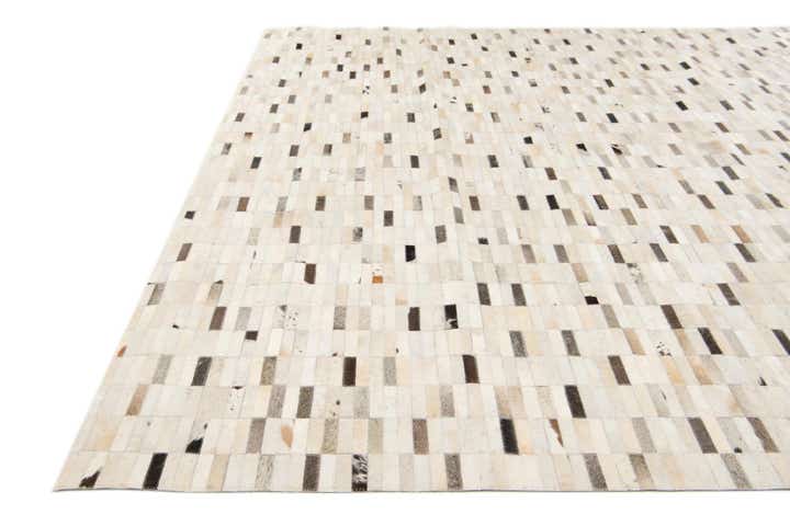7' 11 x 9' 9 Cowhide Stocks Rug