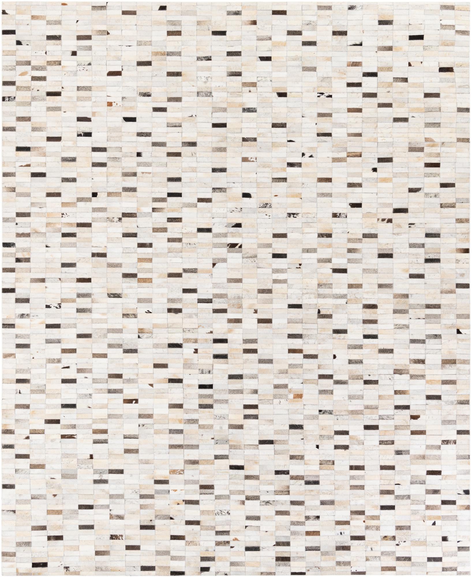 7' 11 x 9' 9 Cowhide Stocks Rug