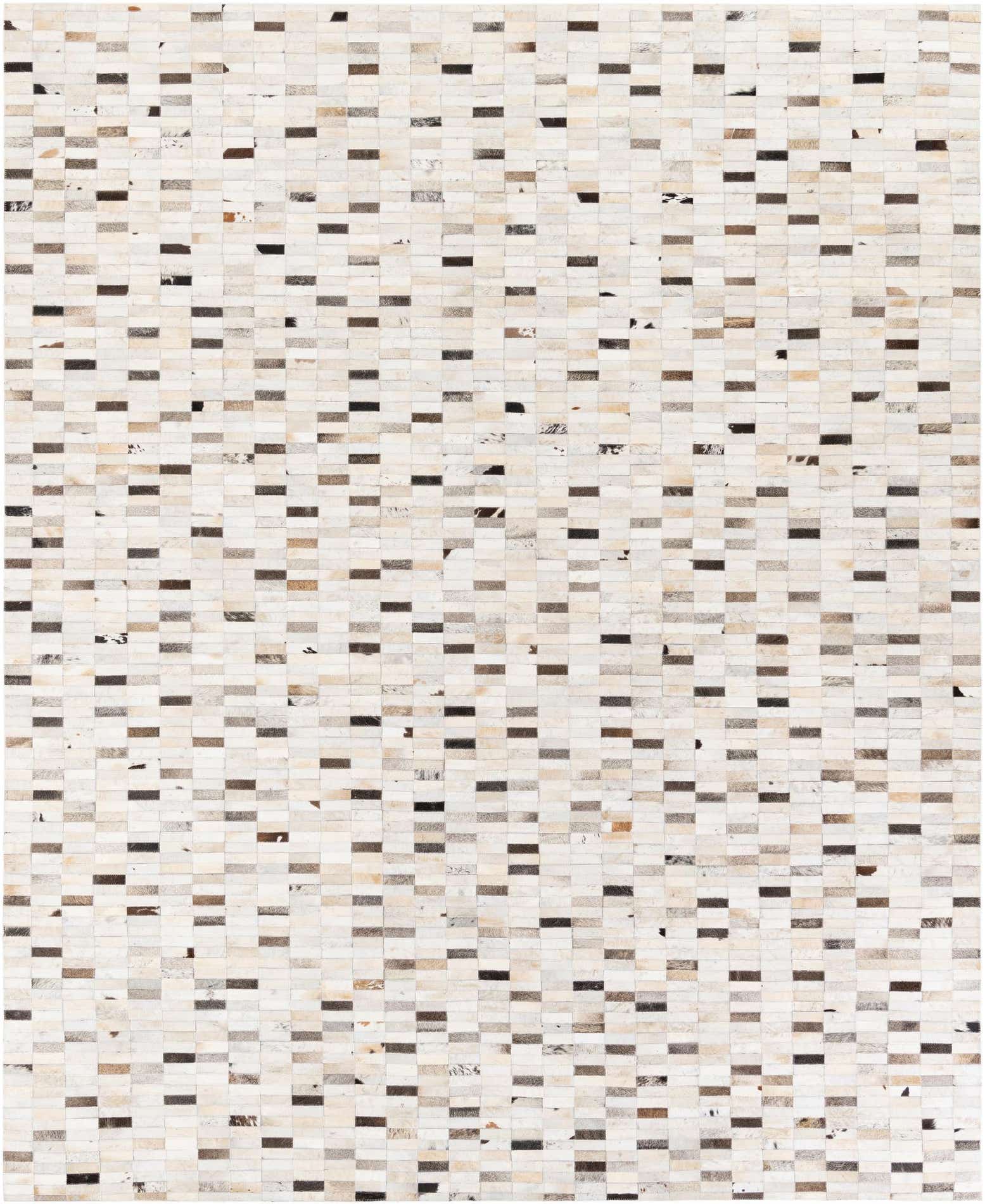 7' 11 x 9' 9 Cowhide Stocks Rug