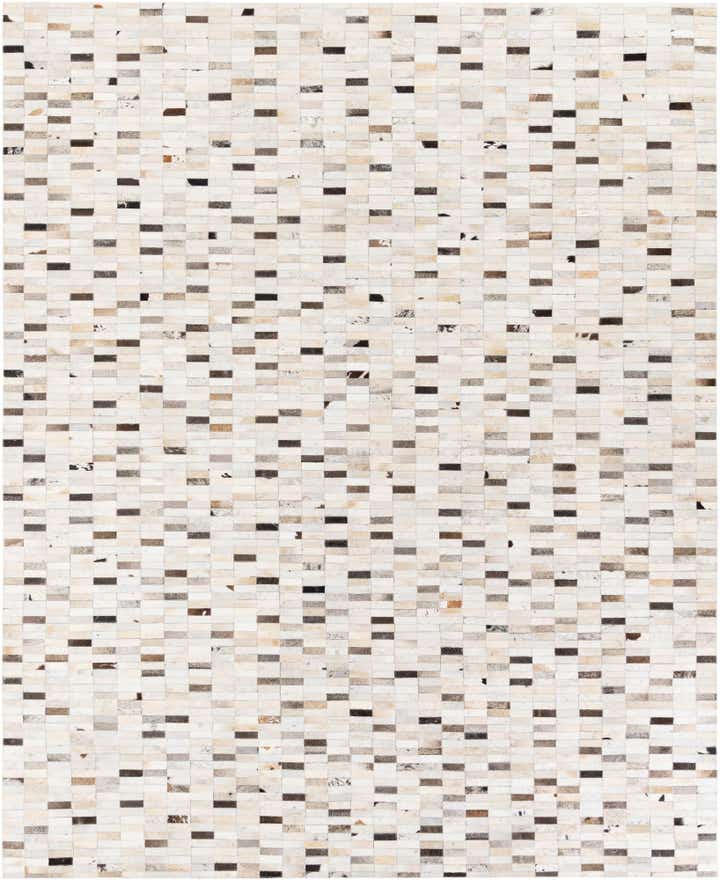 7' 11 x 9' 9 Cowhide Stocks Rug