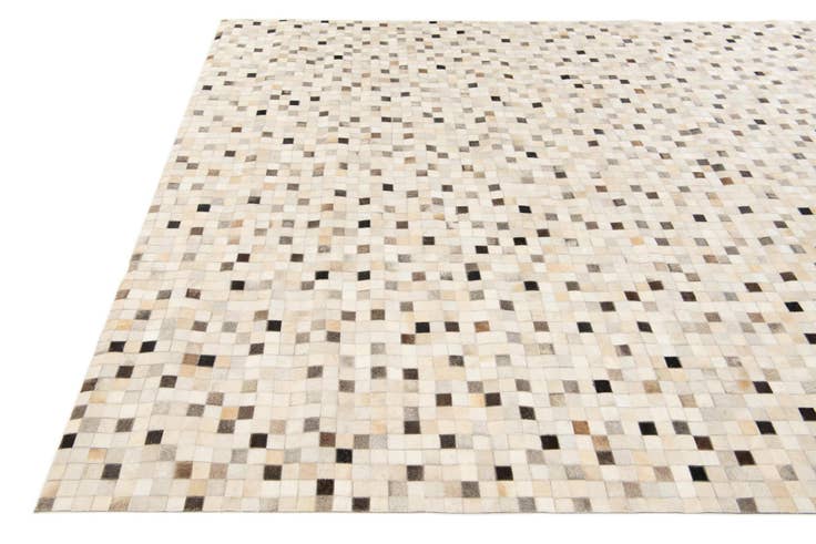 Detail image of 8' 1 x 9' 11 Cowhide Stocks Rug
