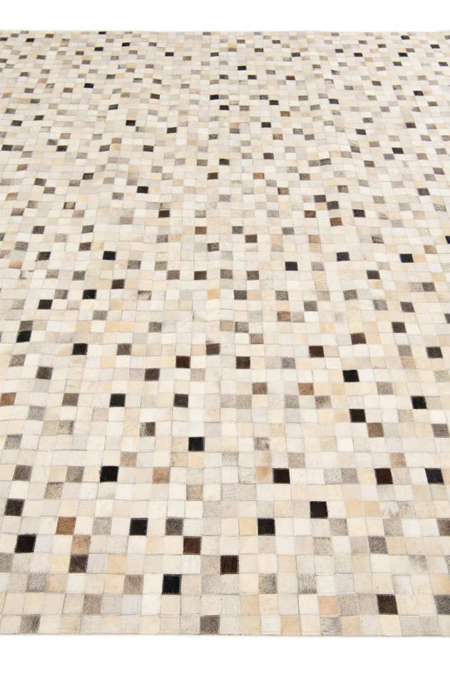 Detail image of 8' 1 x 9' 11 Cowhide Stocks Rug