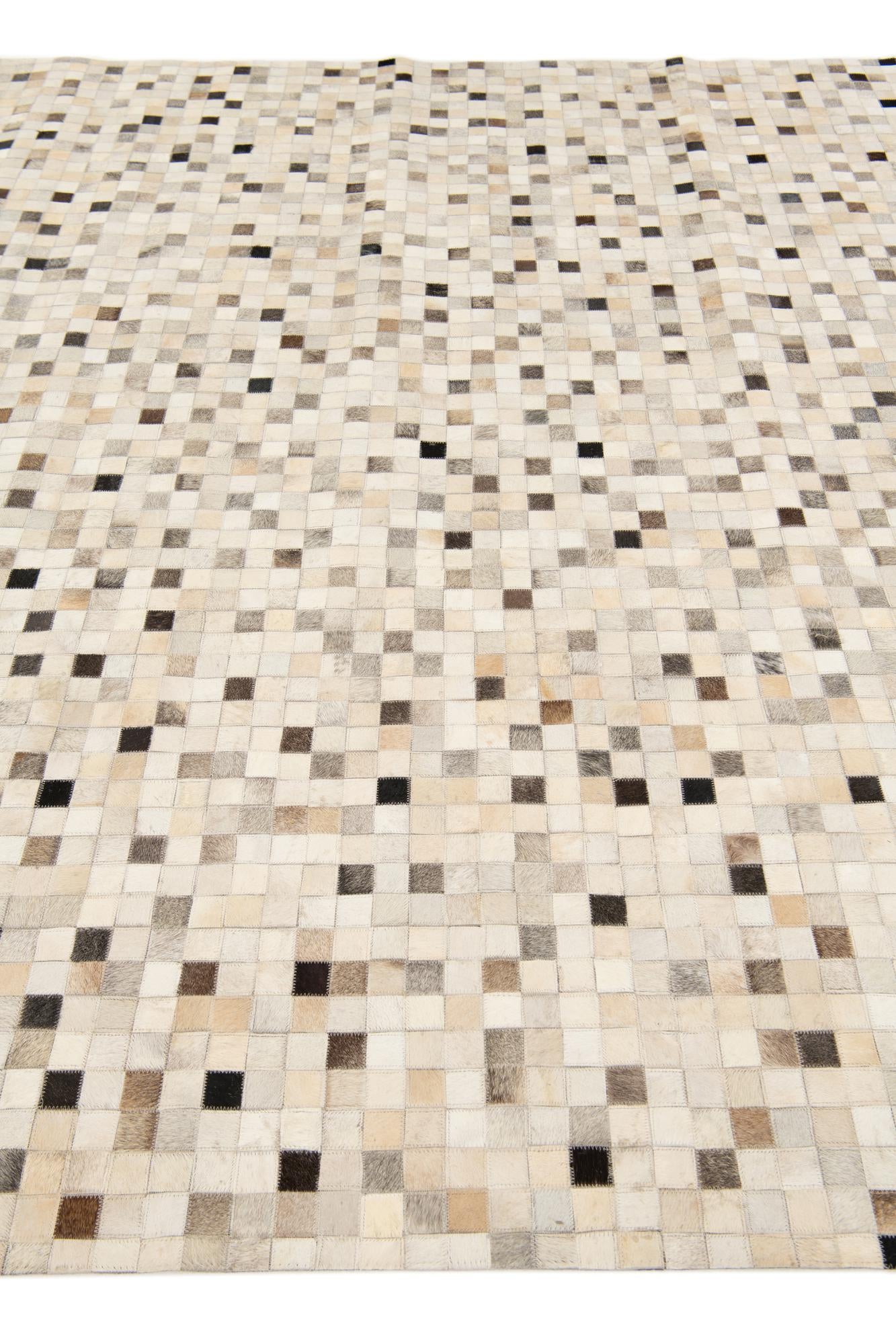8' 1 x 9' 11 Cowhide Stocks Rug