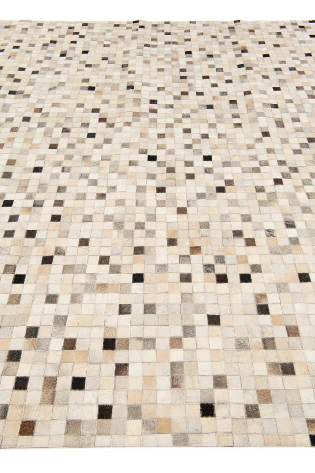 Detail image of 8' 1 x 9' 11 Cowhide Stocks Rug
