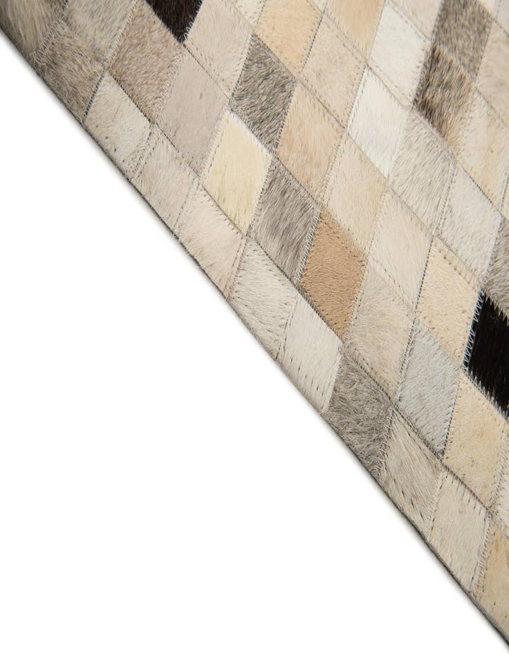 Detail image of 8' 1 x 9' 11 Cowhide Stocks Rug