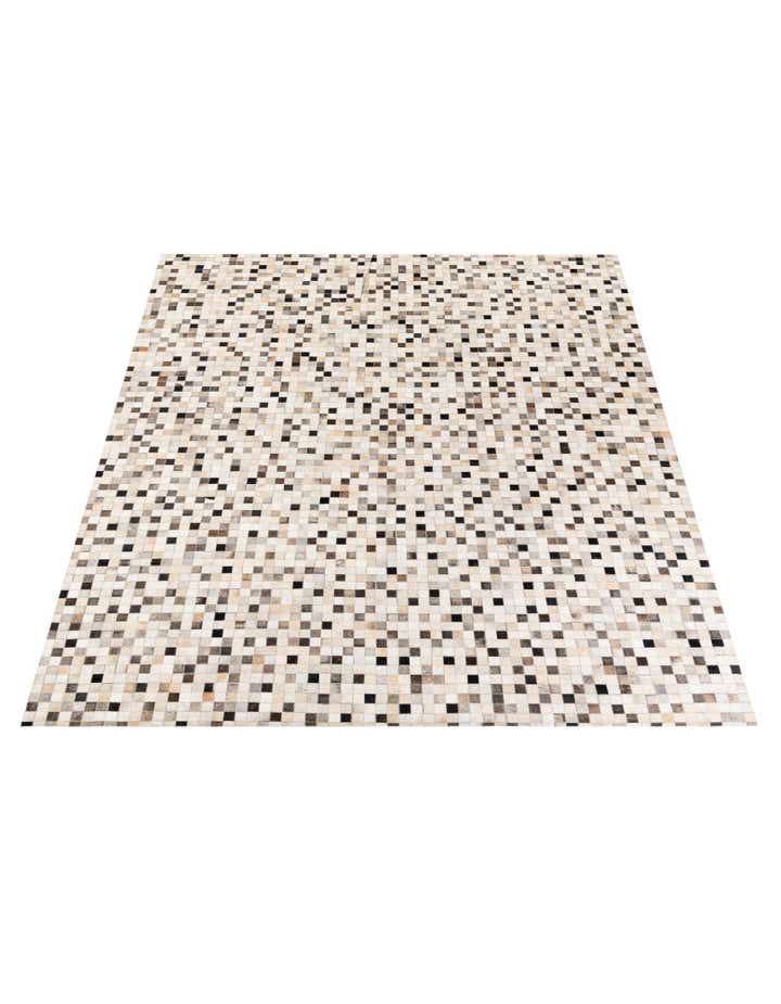 7' 11 x 9' 10 Cowhide Stocks Rug