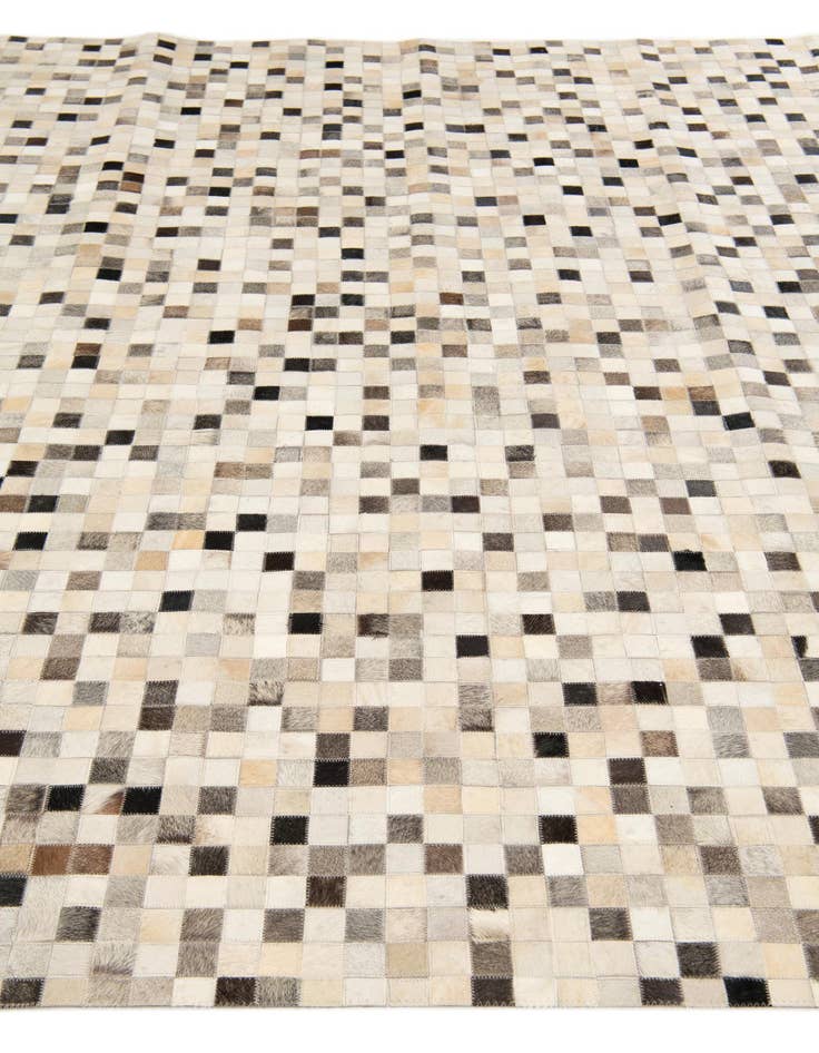 Detail image of 7' 11 x 9' 10 Cowhide Stocks Rug