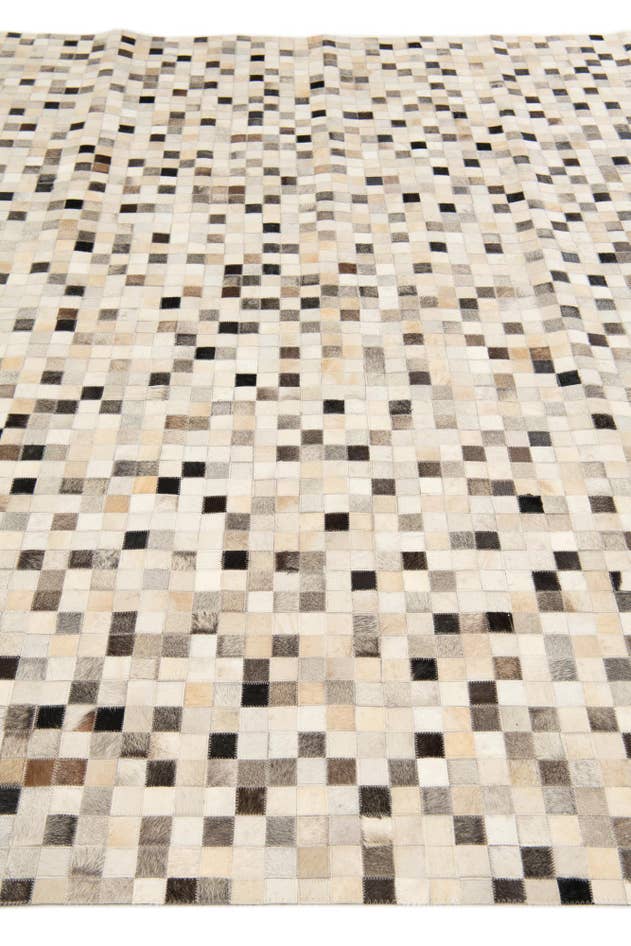 Detail image of 7' 11 x 9' 10 Cowhide Stocks Rug