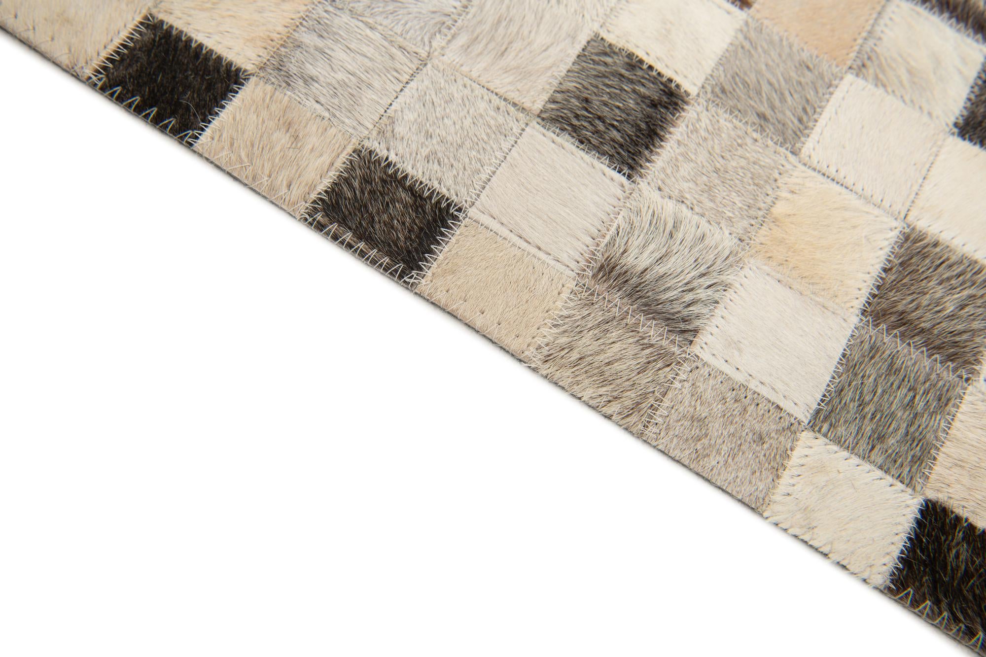 7' 11 x 9' 10 Cowhide Stocks Rug
