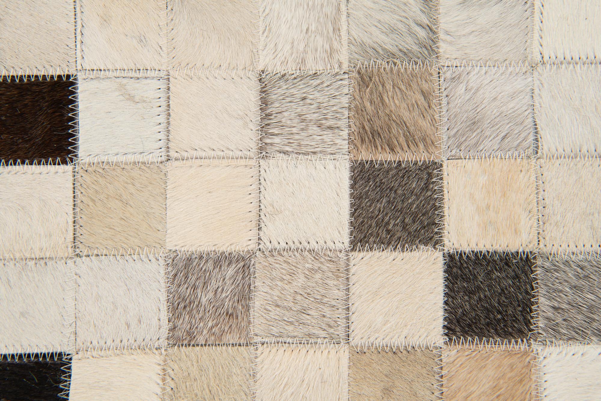 7' 11 x 9' 10 Cowhide Stocks Rug