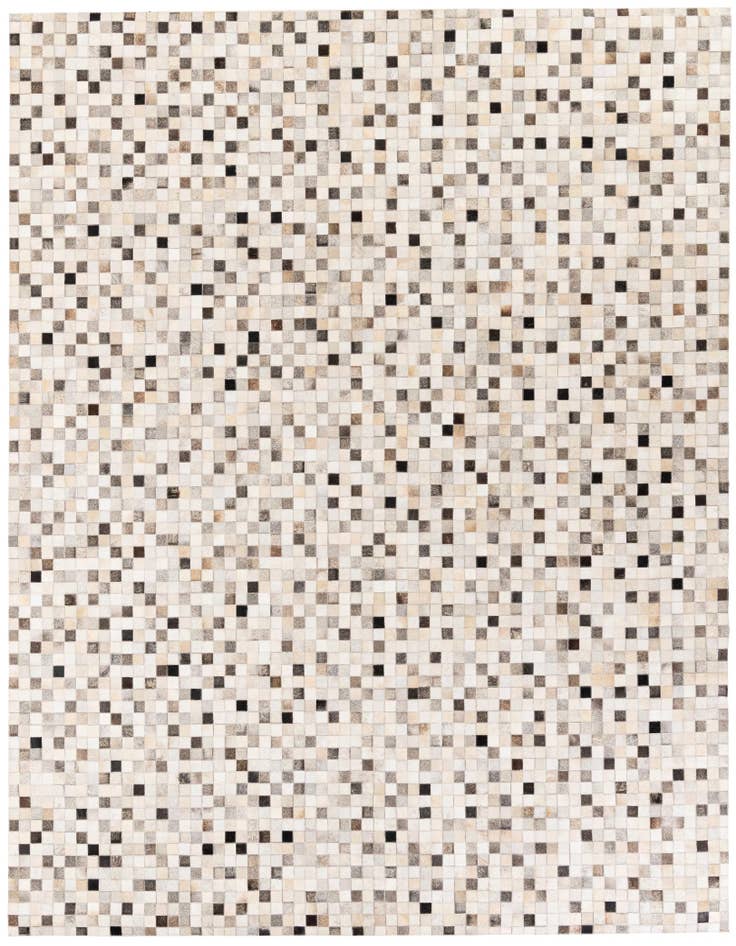 Detail image of 8' 1 x 9' 11 Cowhide Stocks Rug