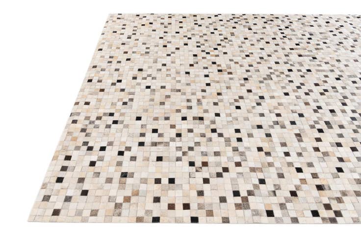 Detail image of 7' 11 x 9' 10 Cowhide Stocks Rug