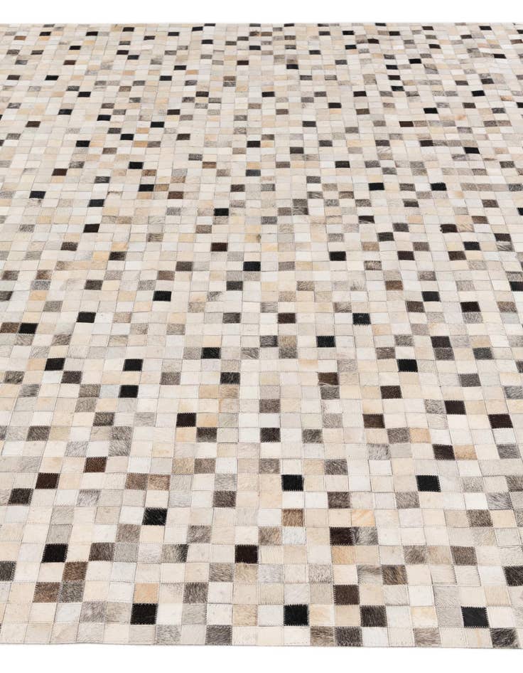 Detail image of 7' 11 x 9' 10 Cowhide Stocks Rug