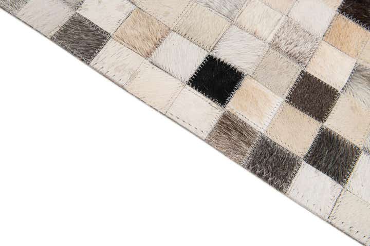 7' 11 x 9' 10 Cowhide Stocks Rug