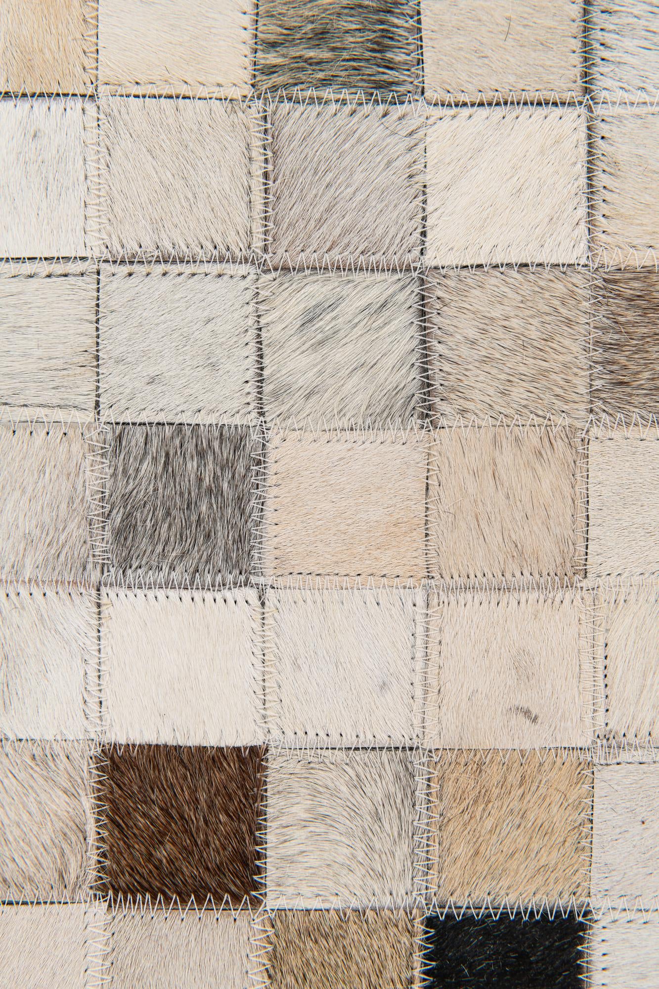 7' 11 x 9' 10 Cowhide Stocks Rug