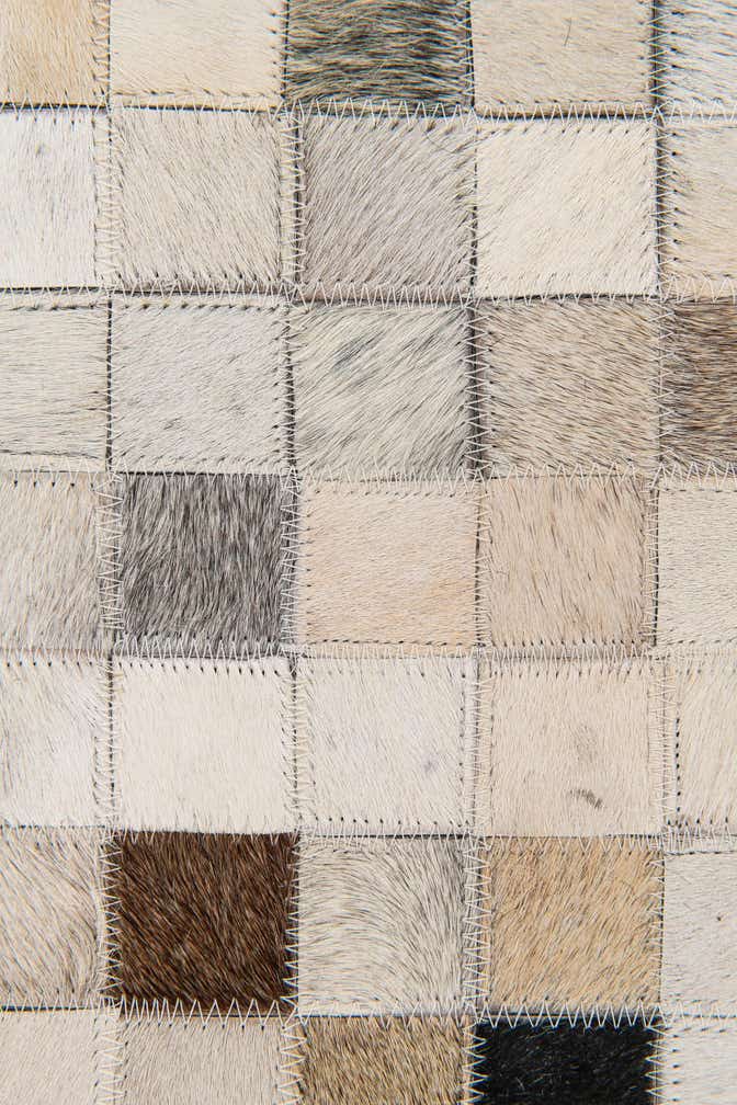 7' 11 x 9' 10 Cowhide Stocks Rug