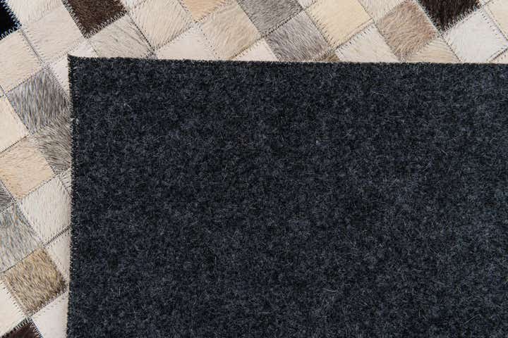 7' 11 x 9' 10 Cowhide Stocks Rug