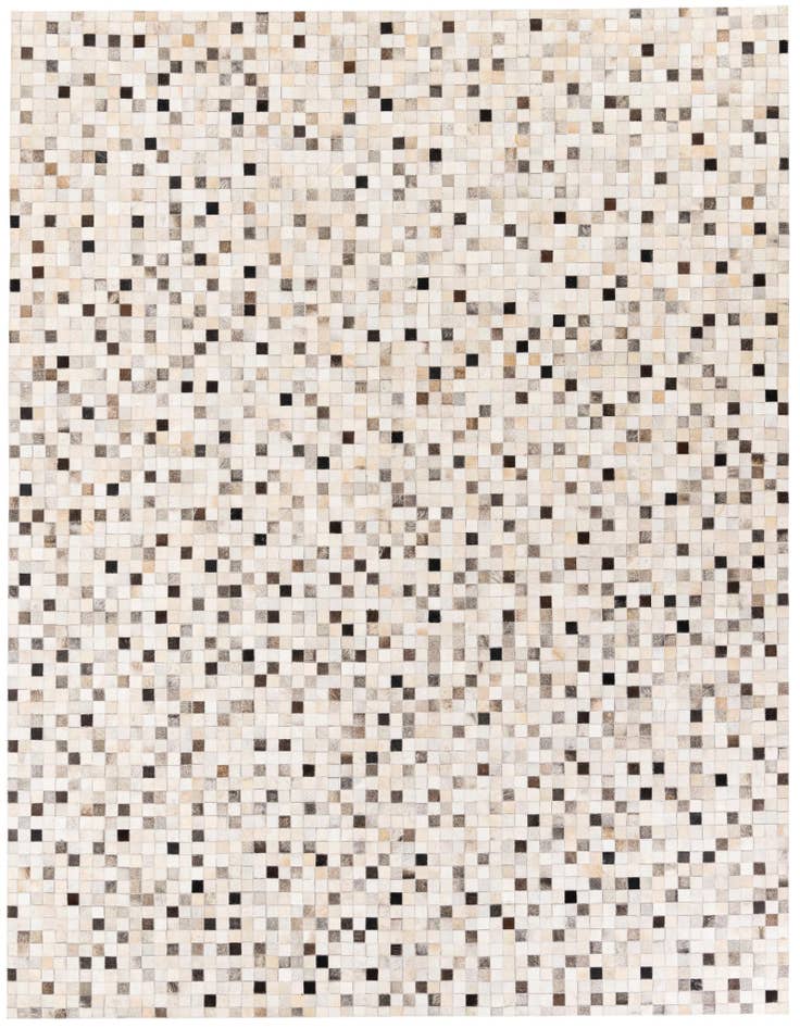 Detail image of 7' 11 x 9' 10 Cowhide Stocks Rug