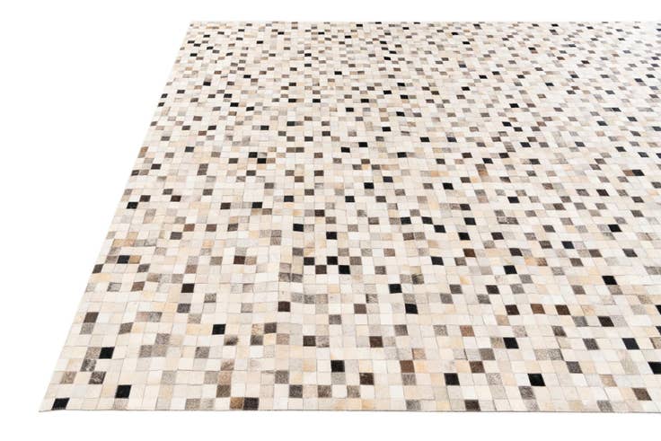 Detail image of 8' x 9' 11 Cowhide Stocks Rug
