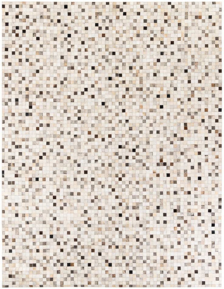 Detail image of 7' 11 x 9' 11 Cowhide Stocks Rug