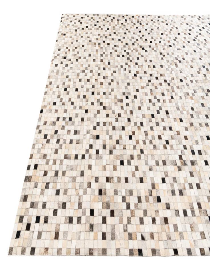 Detail image of 8' 1 x 9' 11 Cowhide Stocks Rug