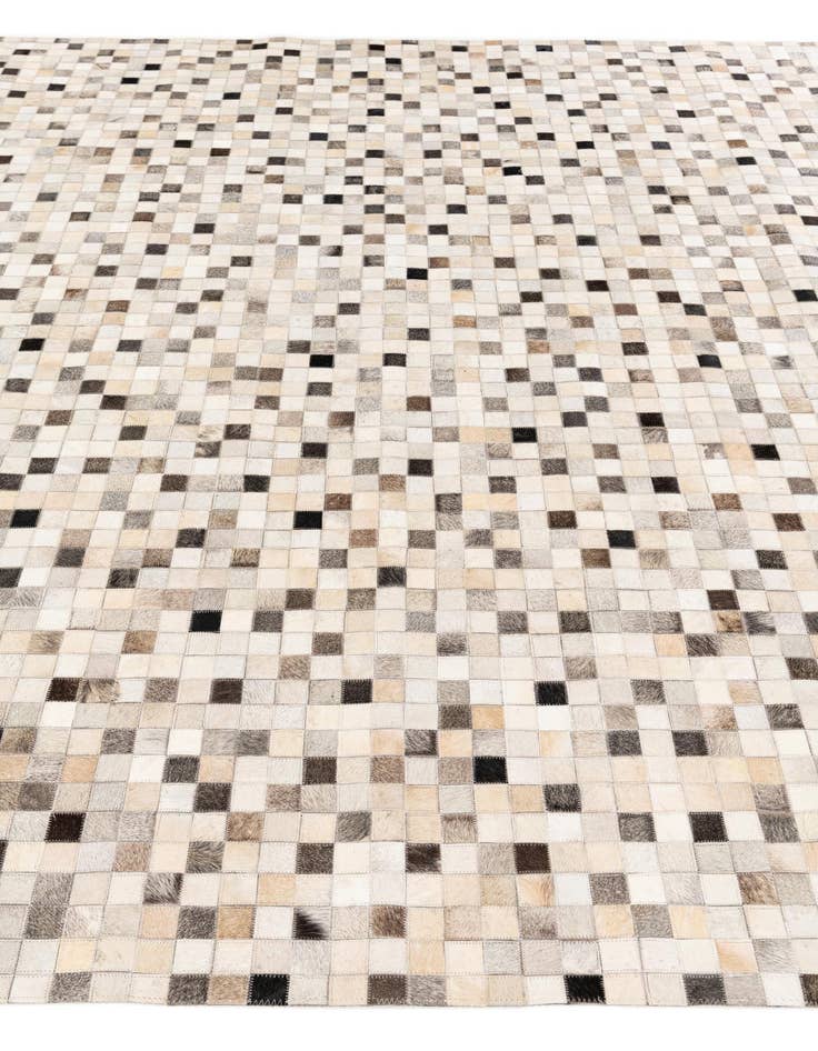 Detail image of 8' 1 x 9' 11 Cowhide Stocks Rug