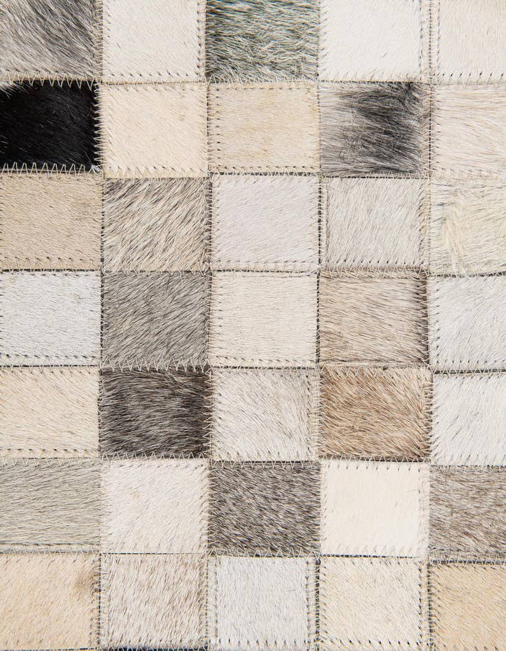 Detail image of 8' 1 x 9' 11 Cowhide Stocks Rug
